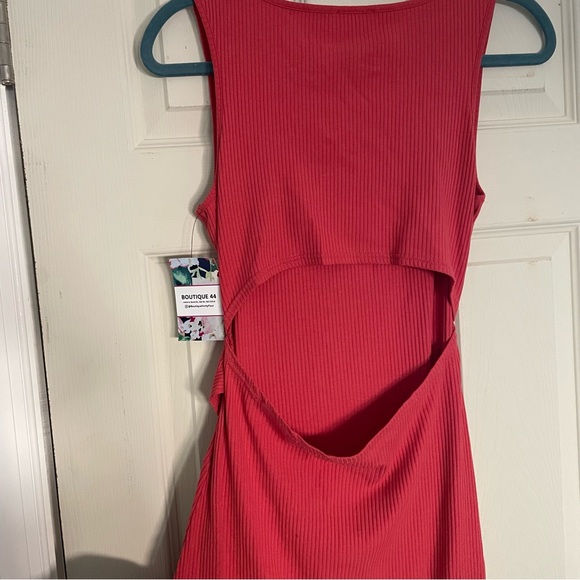 Sugarlips Medium Coral Midi Dress - Picture 6 of 7